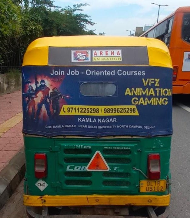 Auto rickshaw branding campaign in Delhi NCR